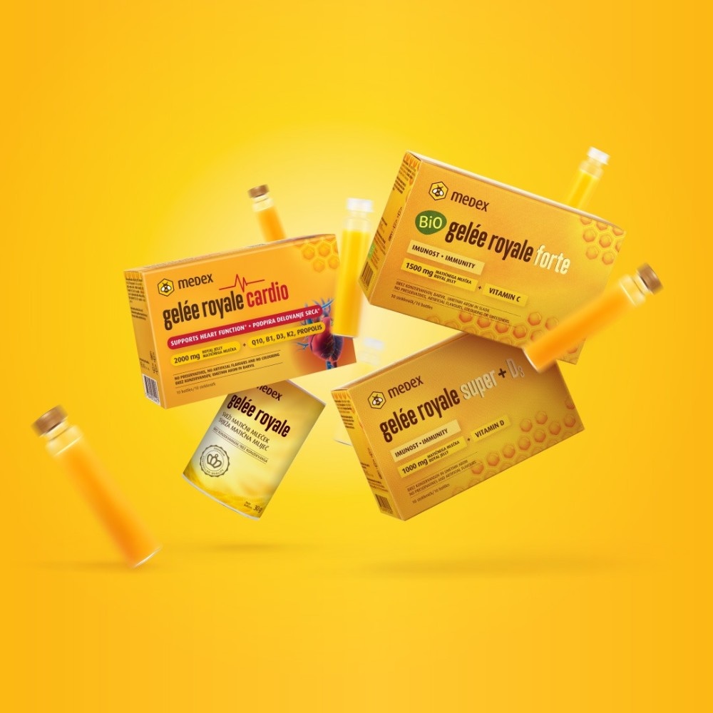 Izbrana prehranska dopolnila za dvig odpornosti Medex 10x9 ml fiale ali 30 kapsul, 140 ml ali 150 ml, 250 g Akcija v trgovini E.Leclerc
