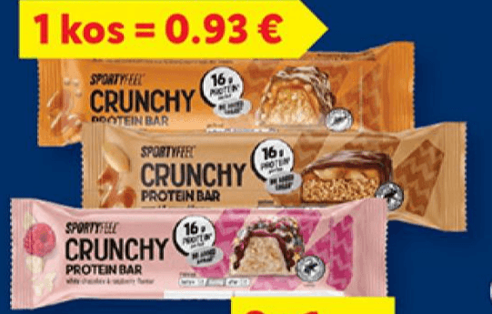 Proteinska ploščica 50 g SPORTYFEEL Akcija v trgovini Lidl