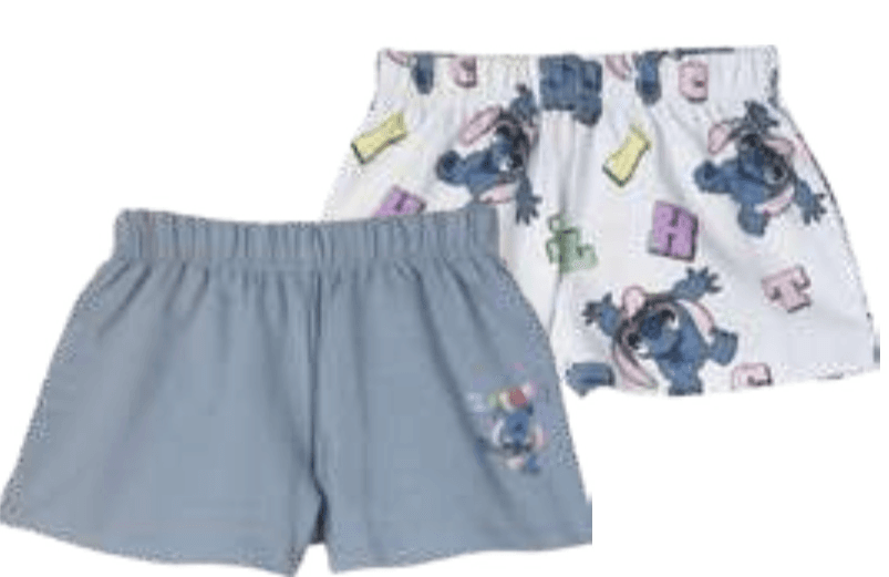 2X Dekliške kratke hlače Stitch! Akcija v trgovini E.Leclerc