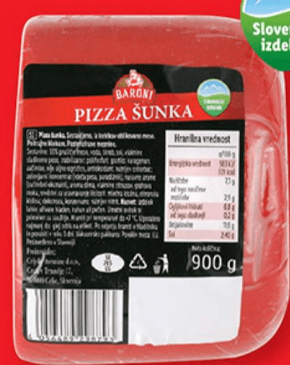 Pica šunka 900 g Baroni Akcija v trgovini Lidl