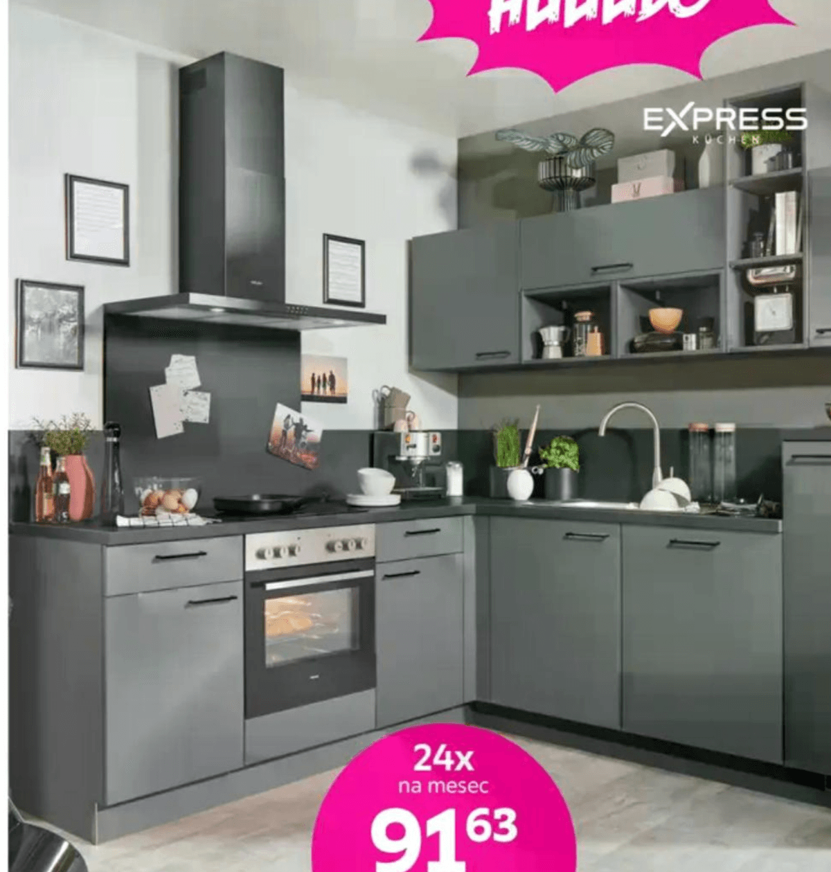 Kotna kuhinja Win/Plan EXPRESS KÜCHEN - Akcija v trgovini Mömax