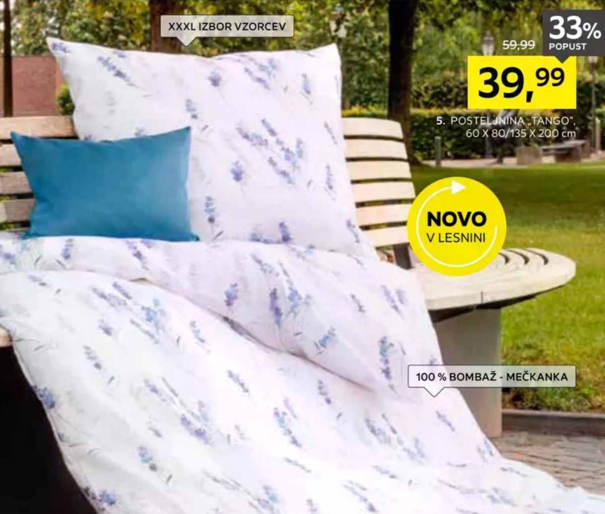 Posteljnina „TANGO“ 60 X 80/135 X 200 cm Janine - Akcija v trgovini Lesnina