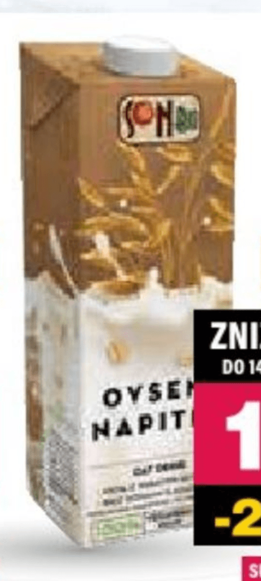 Napitek SonBio ovseni 1 l Akcija v trgovini Mercator