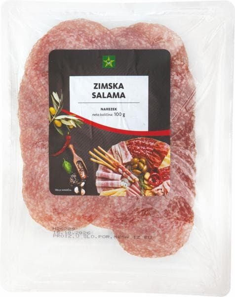 Narezek Tuš zimska salama 100 g Akcija v trgovini Tuš