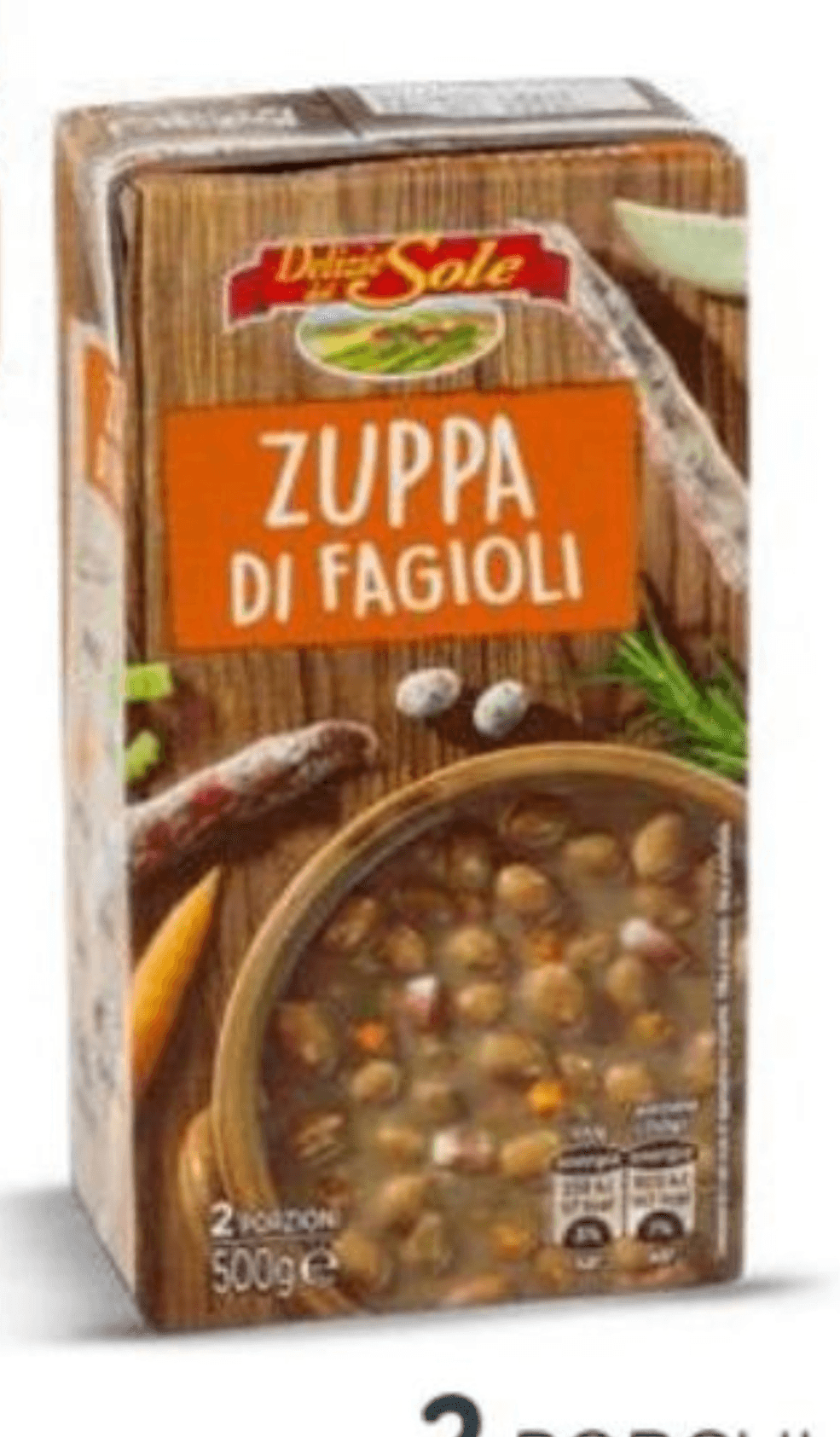 Delizie Sole fižolova juha 500 g Akcija v trgovini Eurospin