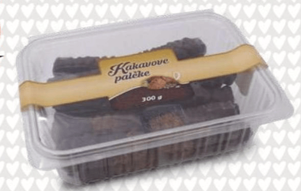Maslene kakavove palčke 300 g Akcija v trgovini Eurospin