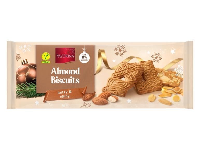 Favorina masleni piškoti „Spekulatius“ z mandlji 300 g Akcija v trgovini Lidl