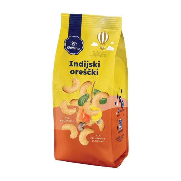 Indijski oreščki praženi in soljeni 125 g Akcija v trgovini Spar
