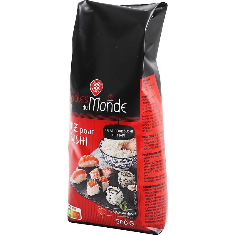 Riž za suši 500 g Tables du Monde - Akcija v trgovini E.Leclerc
