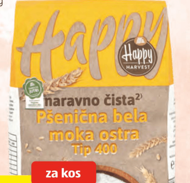 Happy Harvest ostra pšenična moka 1 kg Akcija v trgovini Hofer