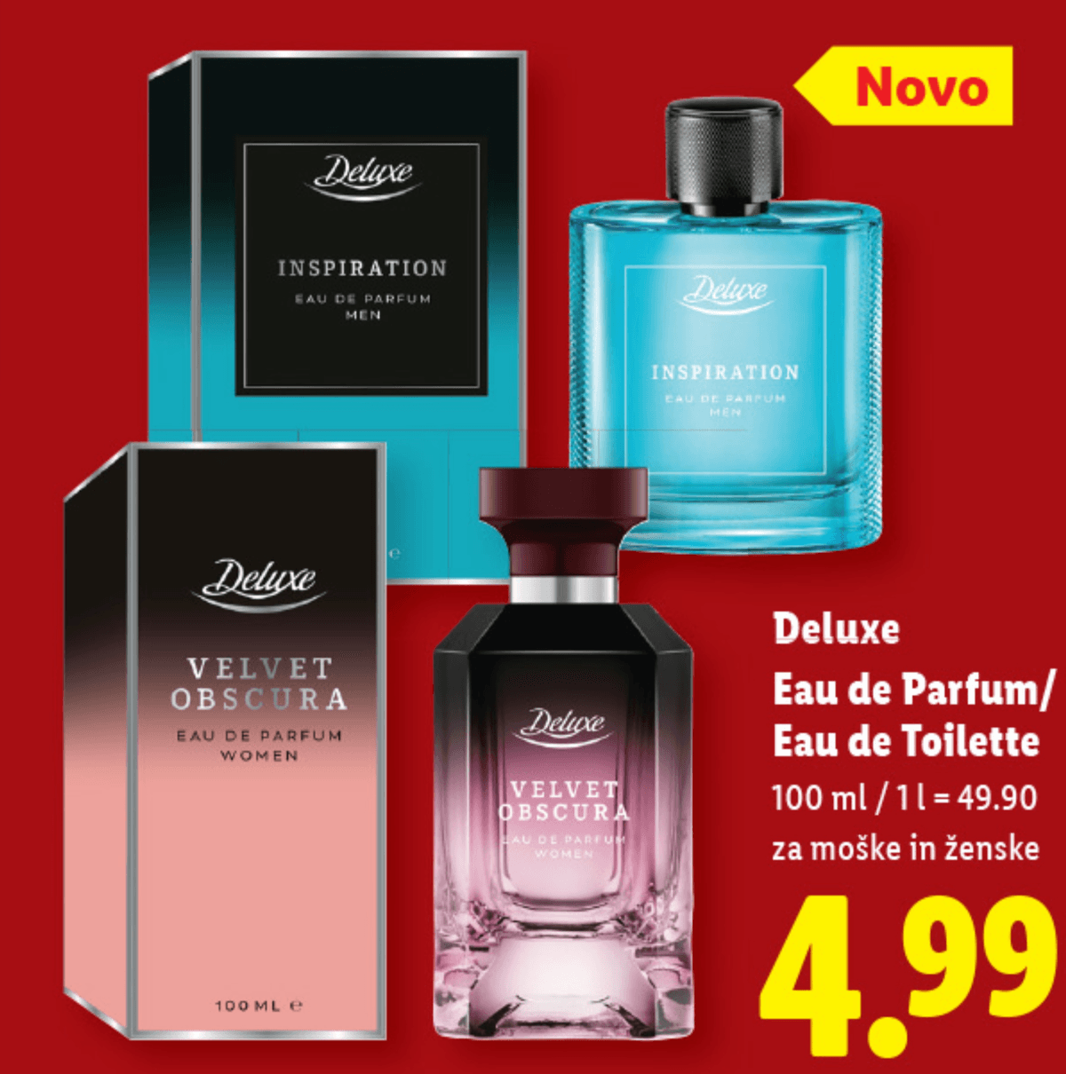 Deluxe Eau de Parfum/Eau de Toilette 100 ml - Akcija v trgovini Lidl