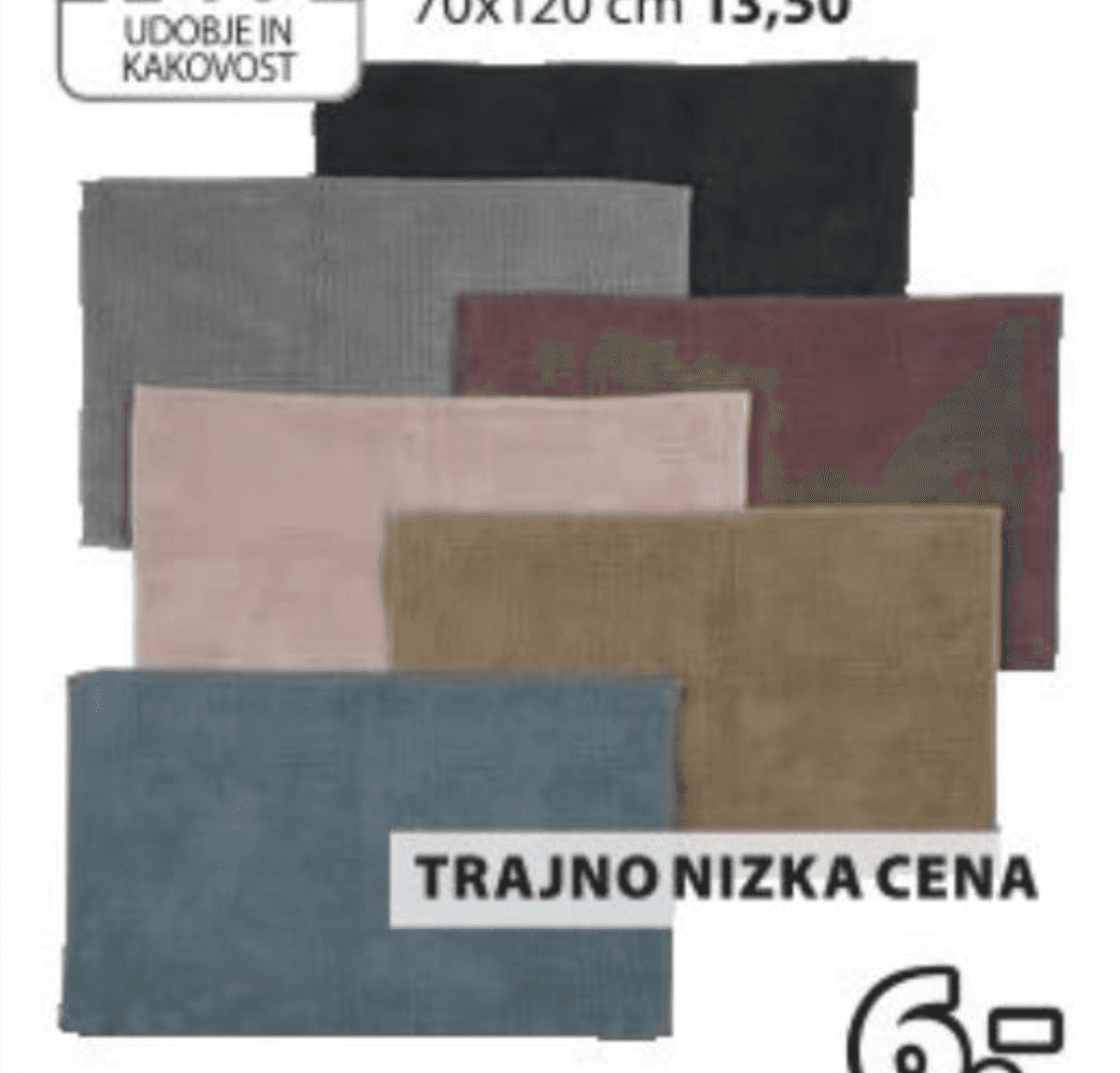 Kopalniška preproga FAGERSTA 45x50 cm Akcija v trgovini Jysk