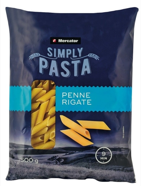Peresniki Simply pasta Mercator 500 g - Akcija v trgovini Mercator