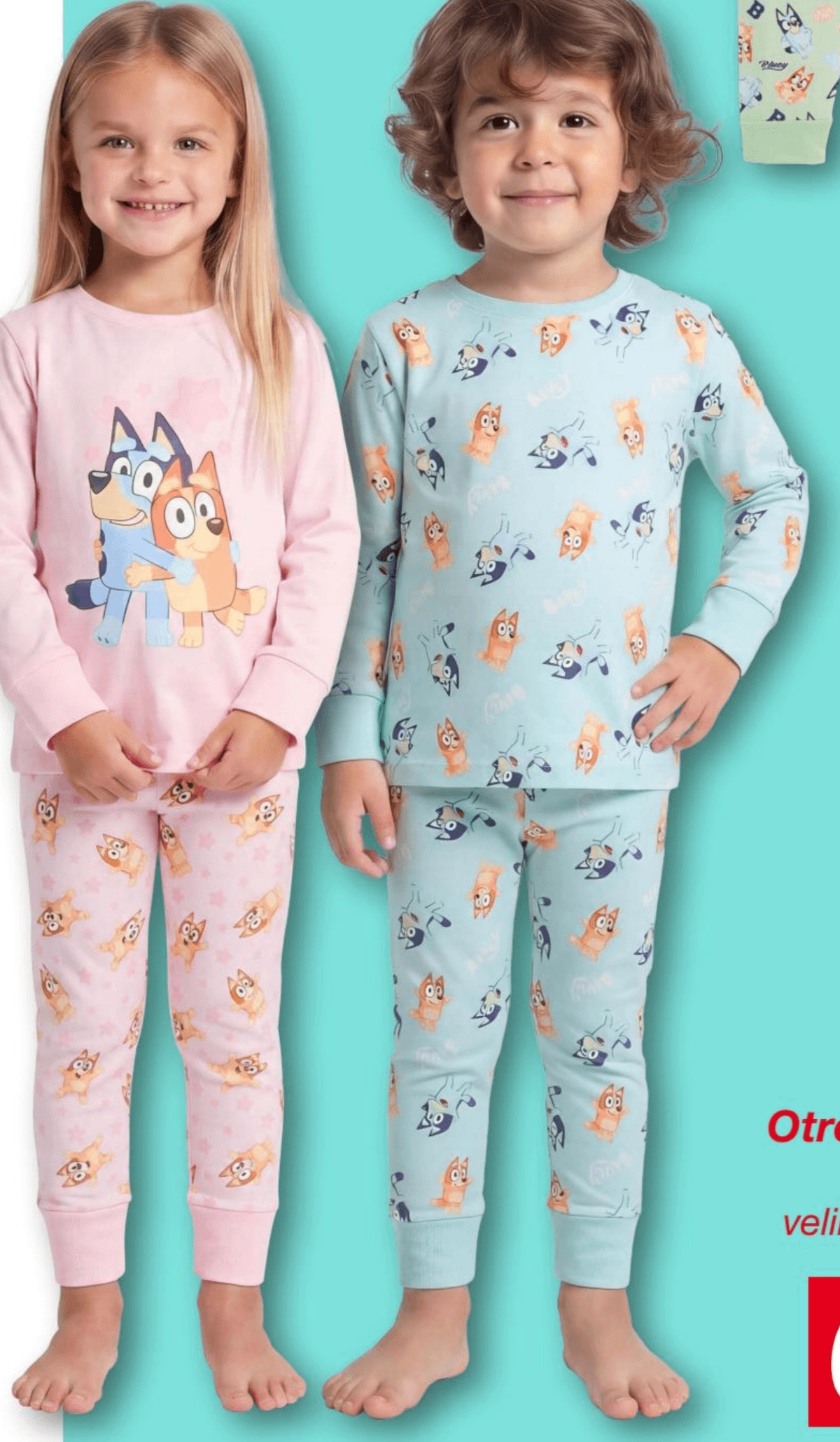 Bluey otroška pižama Akcija v trgovini Kik