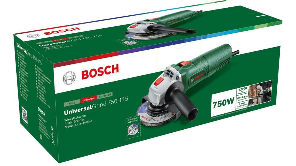 Kotni brusilnik Bosch Universal Grind 750-115 Akcija v trgovini Jager