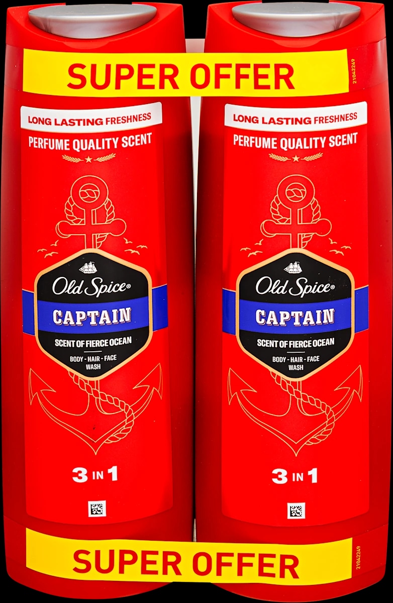 Gel za tuširanje Captain ali WhiteWater 2x400 ml Akcija v trgovini E.Leclerc