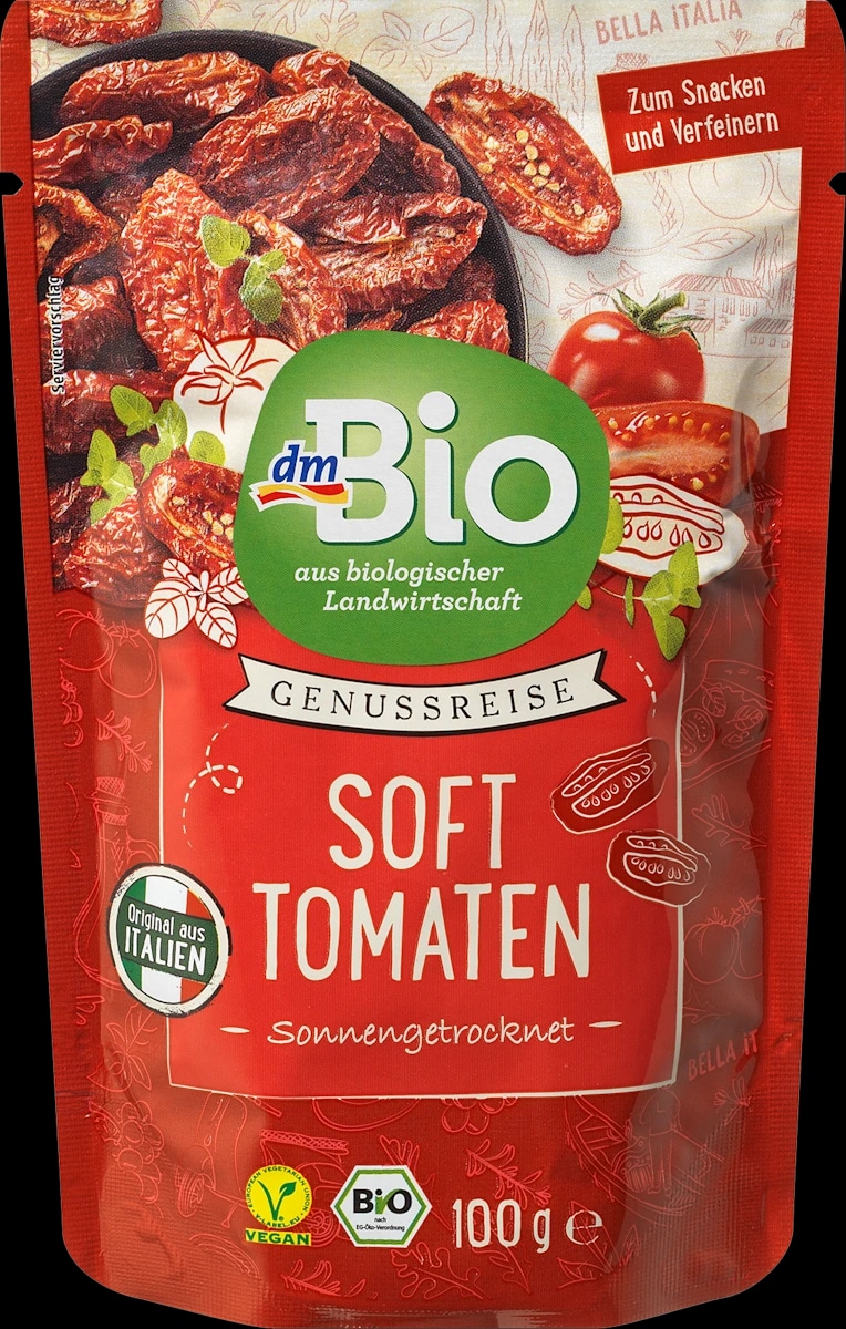 dmBio sušeni paradižniki 100 g - Akcija v trgovini Dm