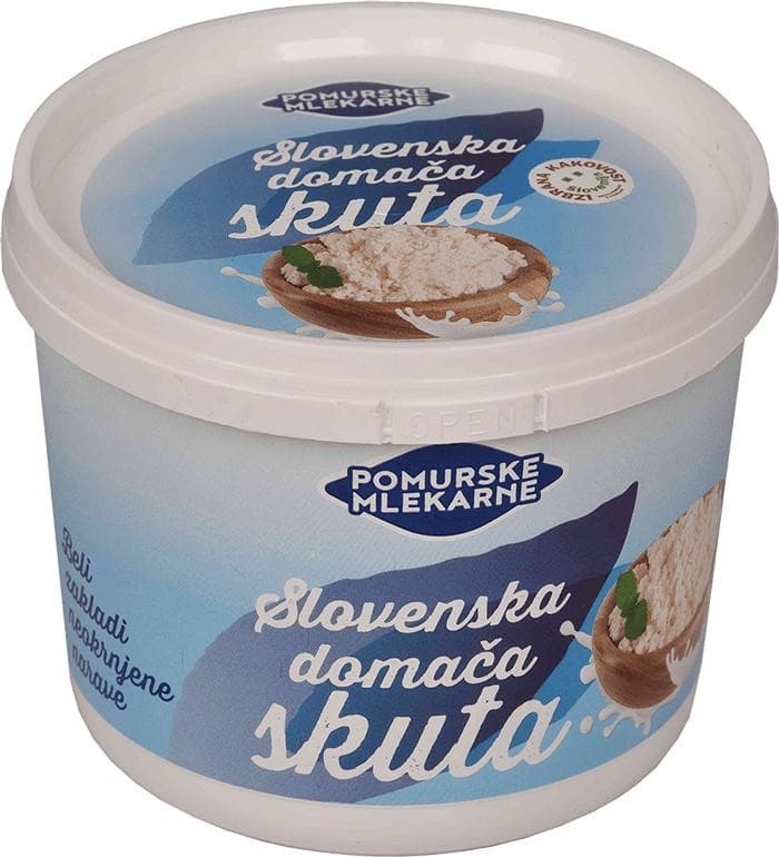 Slovenska domača skuta Pomurske mlekarne 500 g Akcija v trgovini E.Leclerc