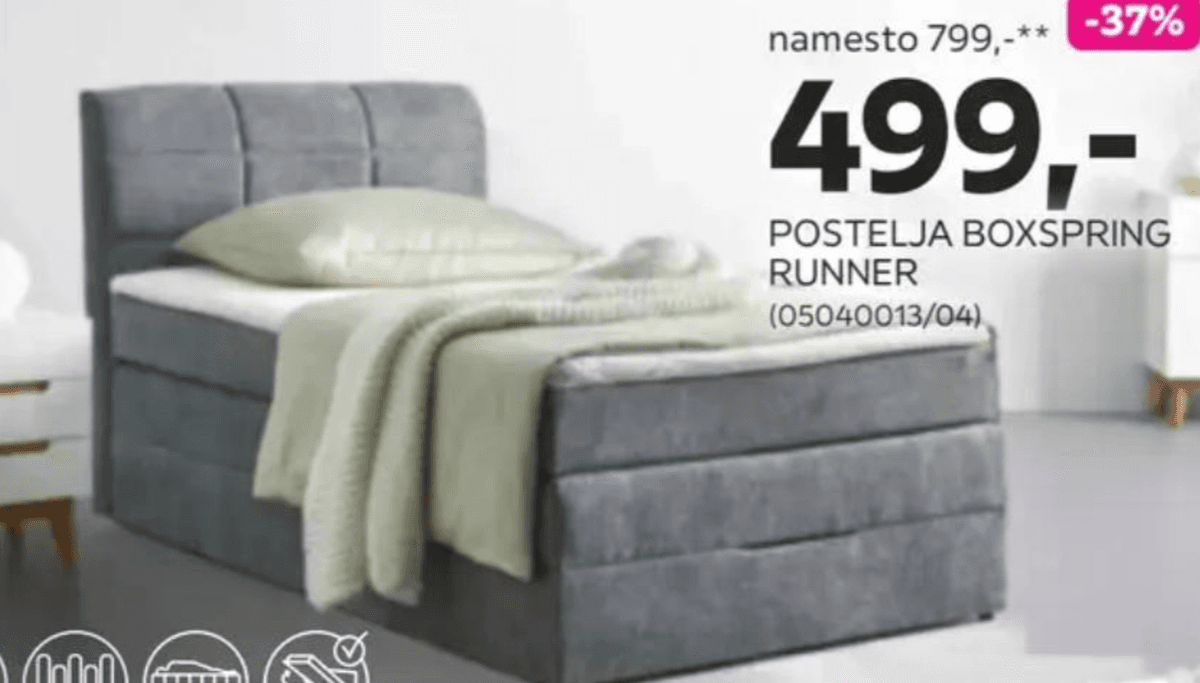Postelja Boxspring Runner Akcija v trgovini Mömax