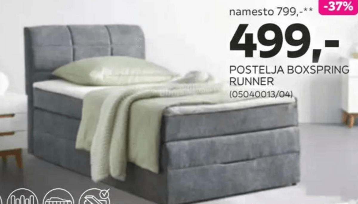 Postelja Boxspring Runner - Akcija v trgovini Mömax