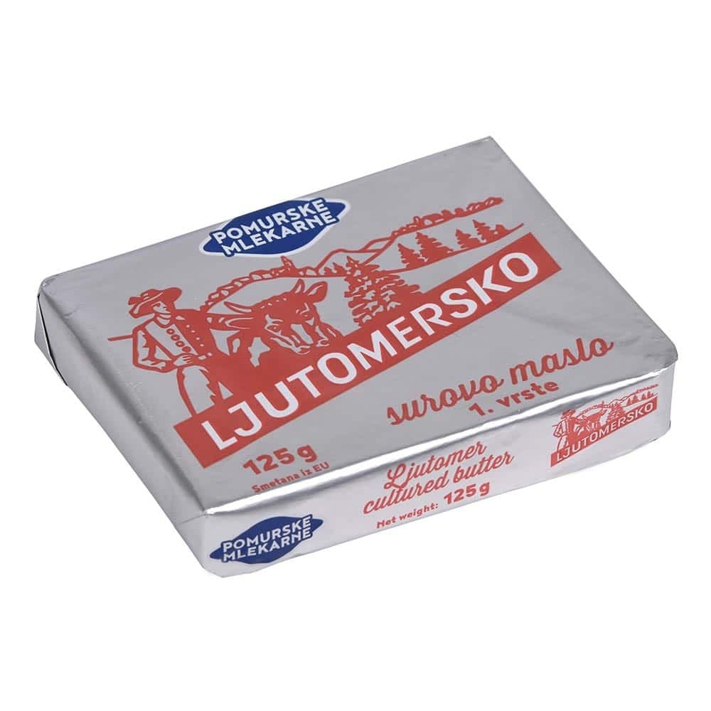 Pomurske mlekarne Ljutomersko maslo 125 g Akcija v trgovini E.Leclerc
