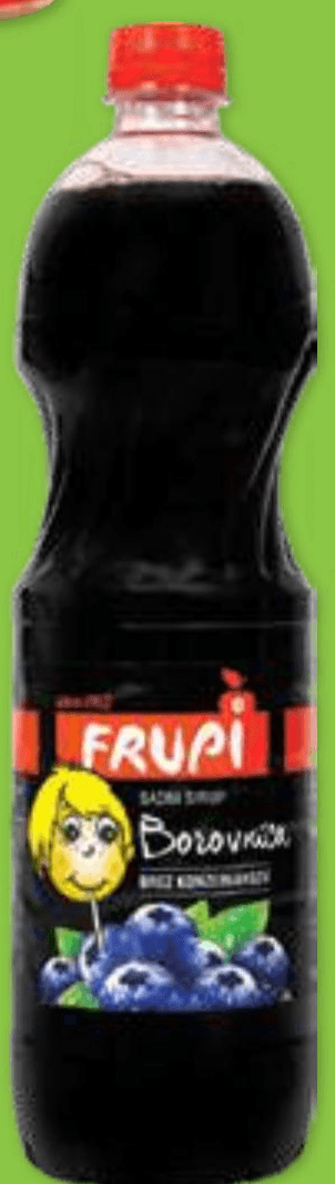 Sirupi Frupi 1 l Akcija v trgovini Spar