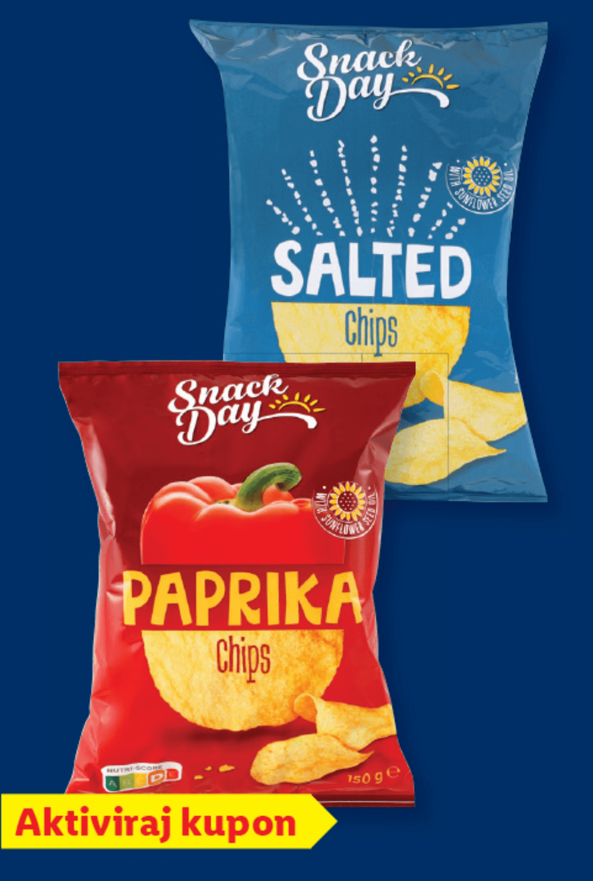 Snack Day Čips 150 g Akcija v trgovini Lidl