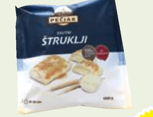 Domači skutni štruklji Pekarna Pečjak 1 kg - Akcija v trgovini E.Leclerc