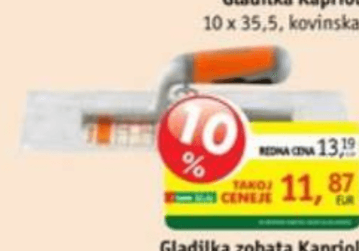 Gladilka Kapriol - Akcija v trgovini Jager