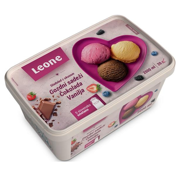 Sladoled Leone 2000 ml - Akcija v trgovini Tuš
