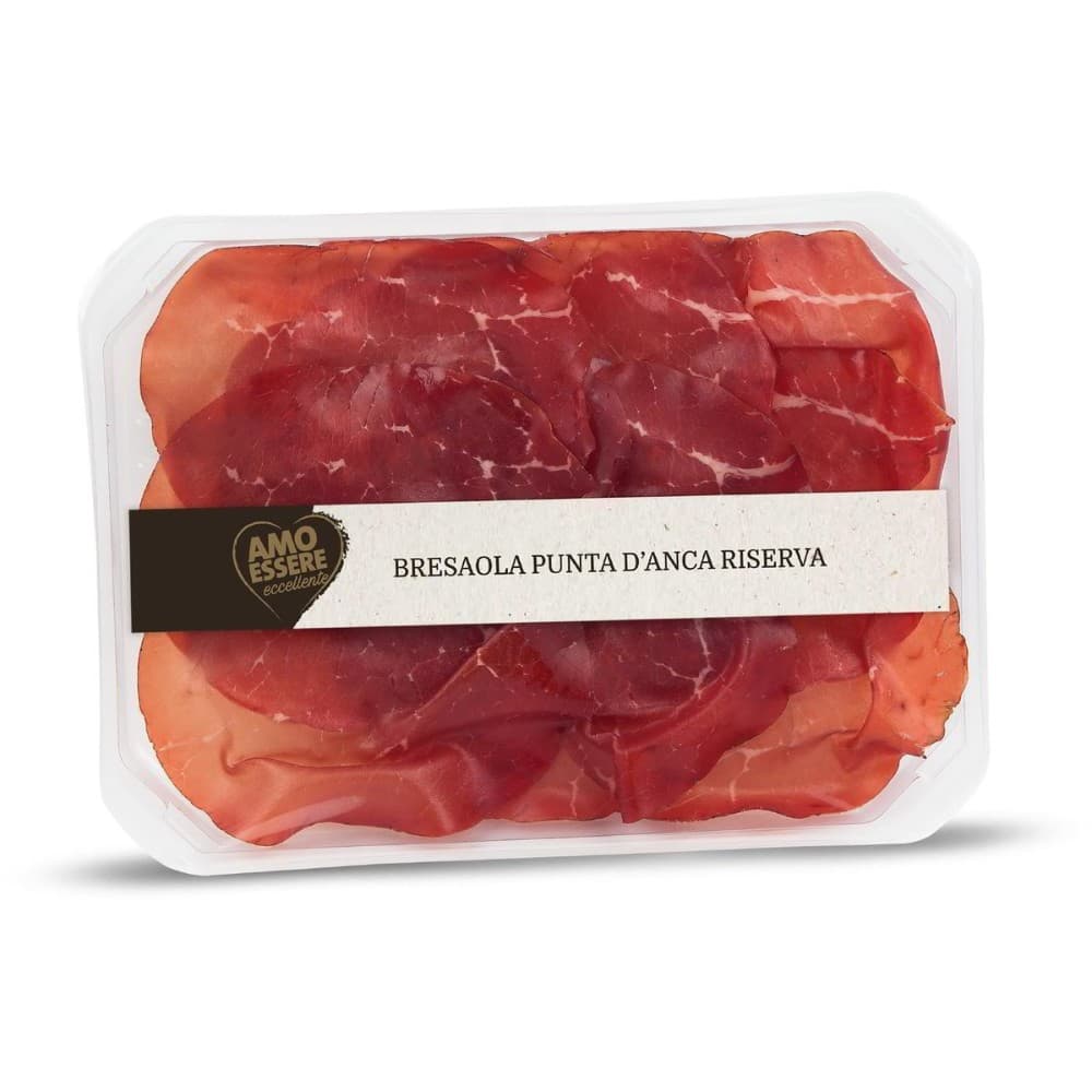Amo Essere Eccellente Bresaola Punta d'Anca Riserva 100 g Akcija v trgovini Eurospin