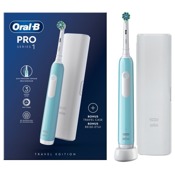 Oral-B PRO1 modra + ETUI - Akcija v trgovini Merkur