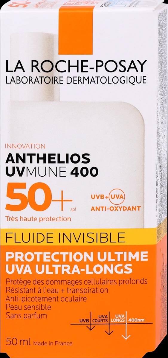Fluid za sončenje La Roche-Posay ZF50 Invisable Anthelios Uvmune 400 50 ml Akcija v trgovini Spar
