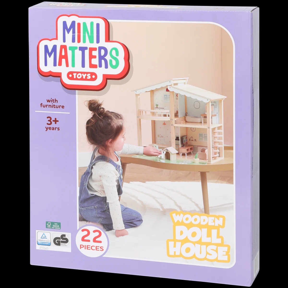 Lesena hišica za punčke Mini Matters 22 kosov, 43 x 19 x 45 cm Akcija v trgovini Action