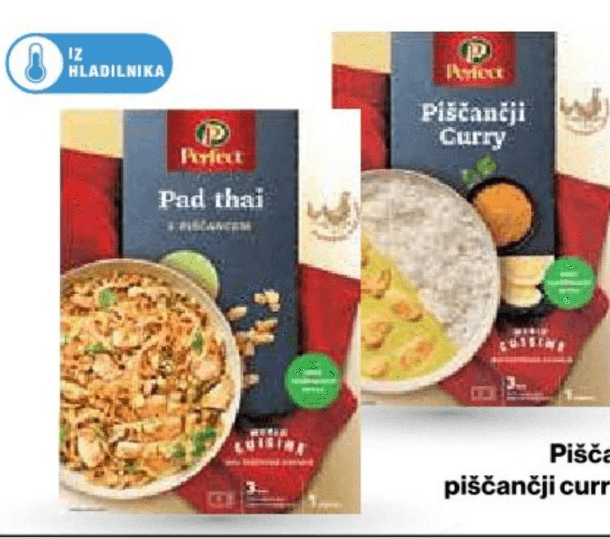 Piščančji Pad Thai ali piščančji curry 350 g Perutnina Ptuj - Akcija v trgovini Mercator