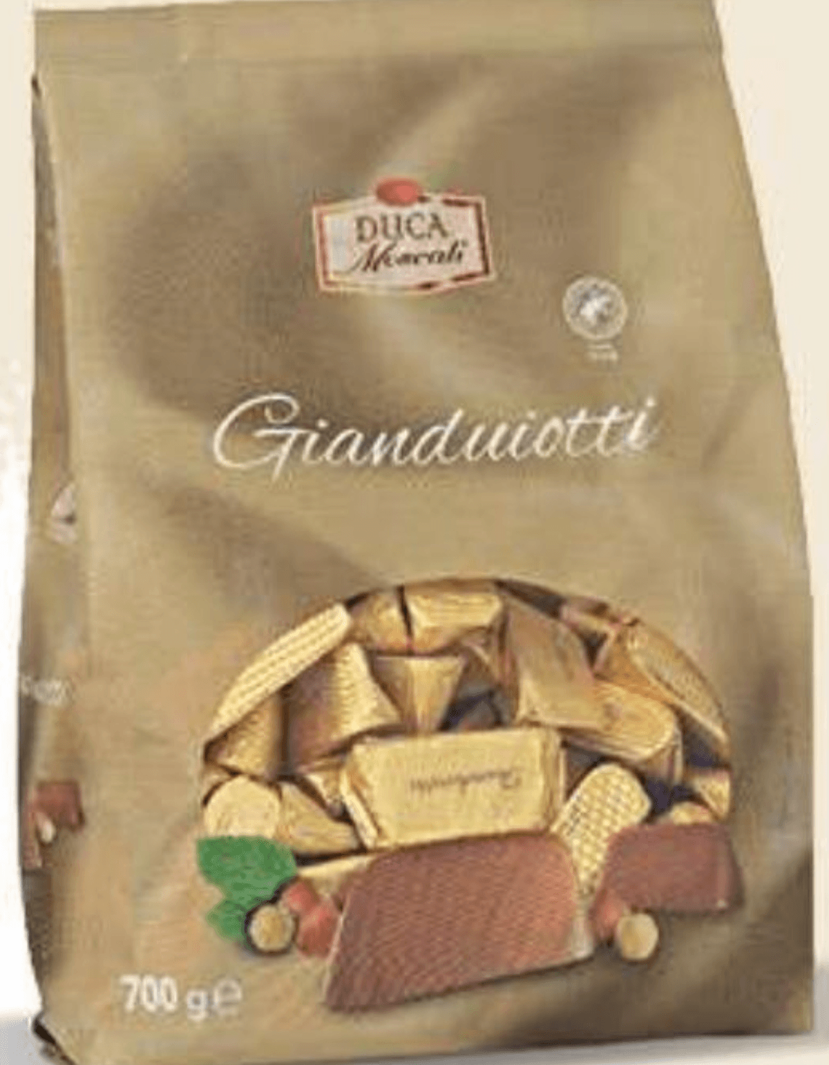 Duca Moscati Čokoladni bonboni Gianduiotti 700 g Akcija v trgovini Eurospin