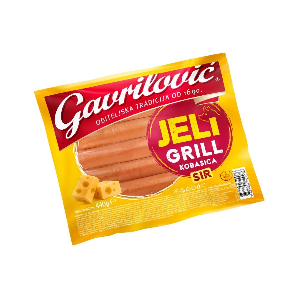 Klobasa Jeli Grill Gavrilović 440 g Akcija v trgovini E.Leclerc