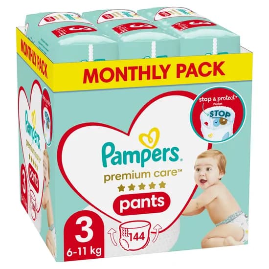 Pampers hlačne plenice 144 kosov Akcija v trgovini Dm