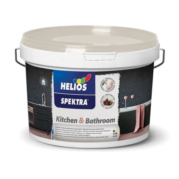 Specialna barva Helios Spektra Kitchen & Bathroom 5 l Akcija v trgovini Merkur