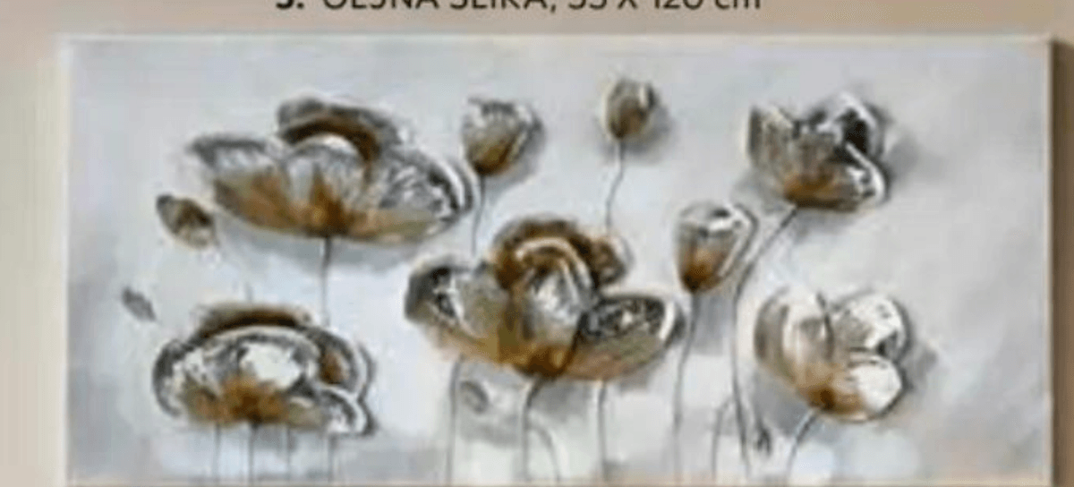 Oljna slika 55 X 120 cm Ambia - Akcija v trgovini Lesnina