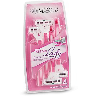 Ženske britvice Fior di Magnolia Lady 4 kosi - Akcija v trgovini Eurospin