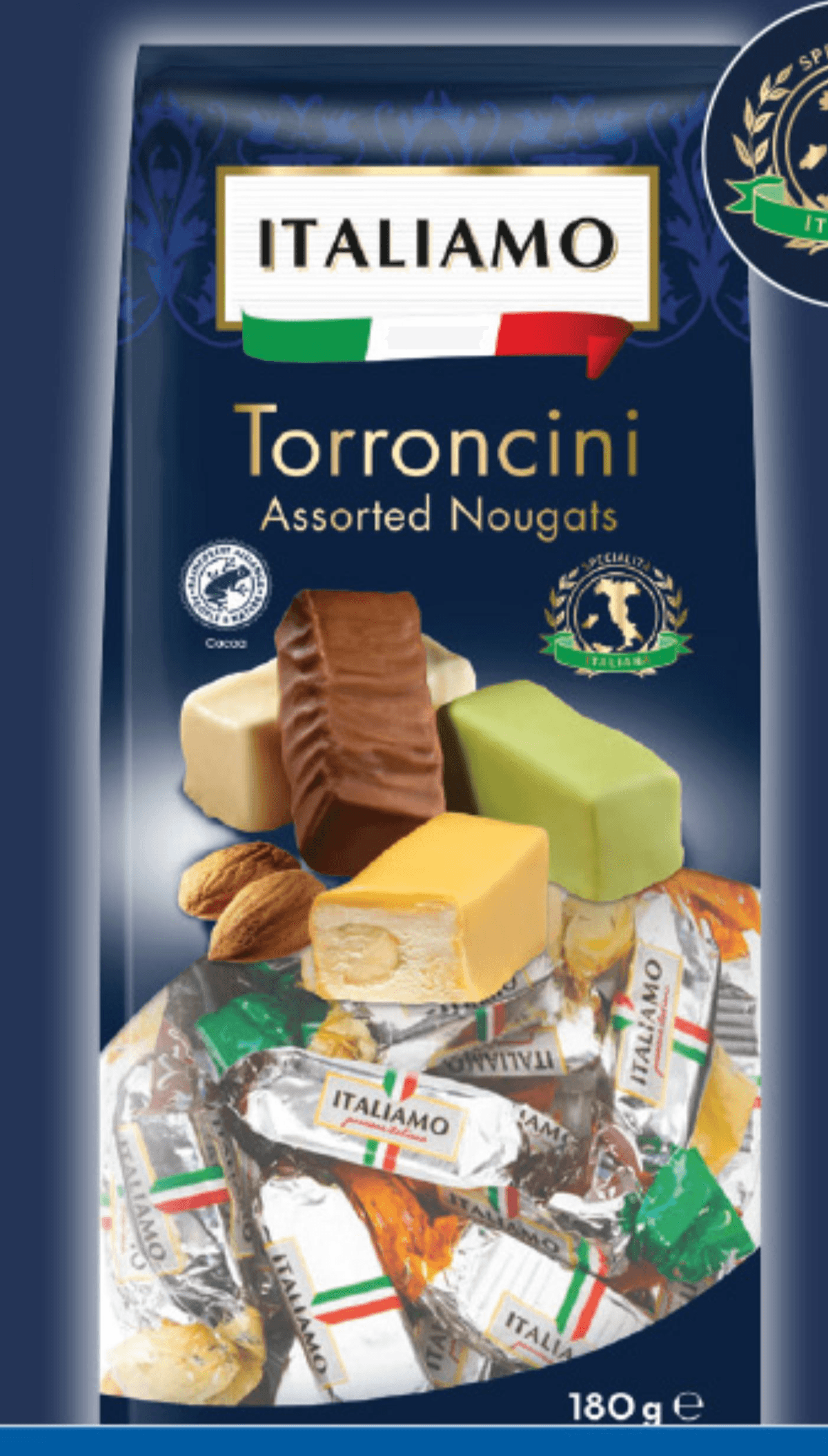 Italiamo mandljev nugat "Torroncini" 180 g Akcija v trgovini Lidl
