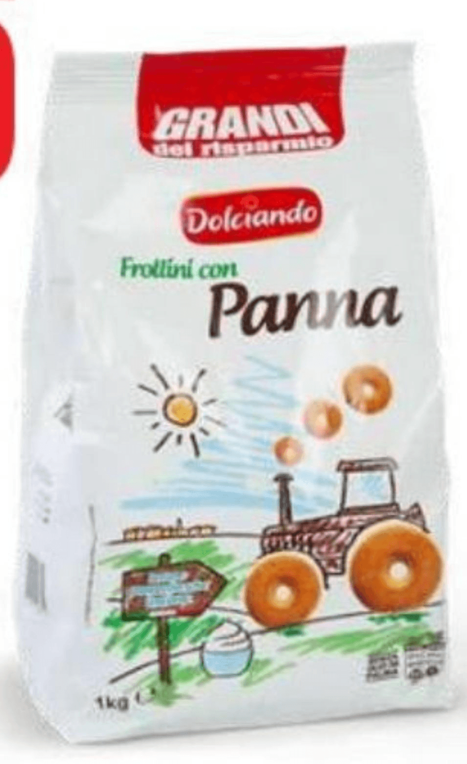 Dolciando keksi frollini s smetano in kakavom 700 g Akcija v trgovini Eurospin