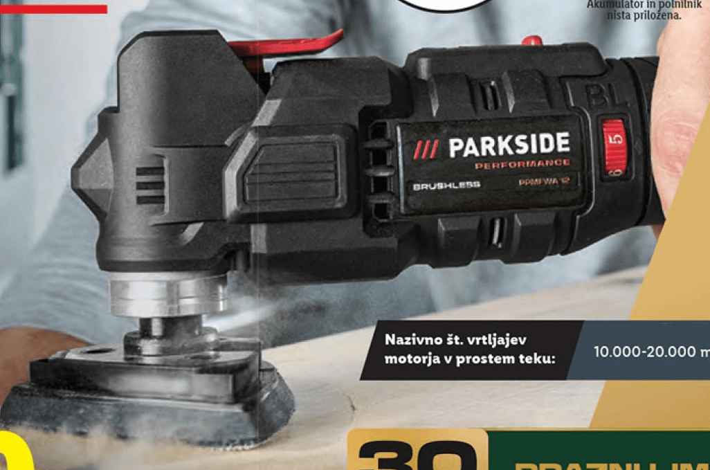 Parkside Performance akumulatorsko multifunkcijsko orodje Akcija v trgovini Lidl