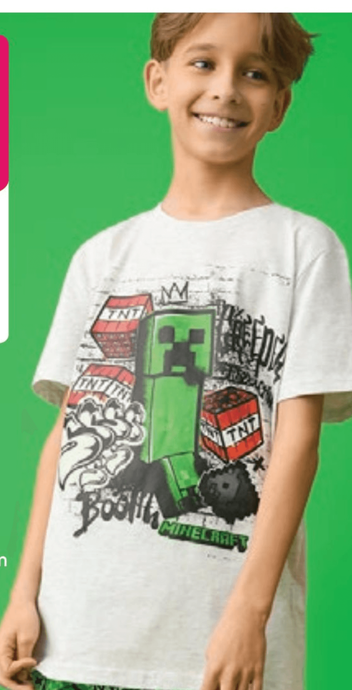 Pižama za dečke Minecraft Akcija v trgovini Pepco