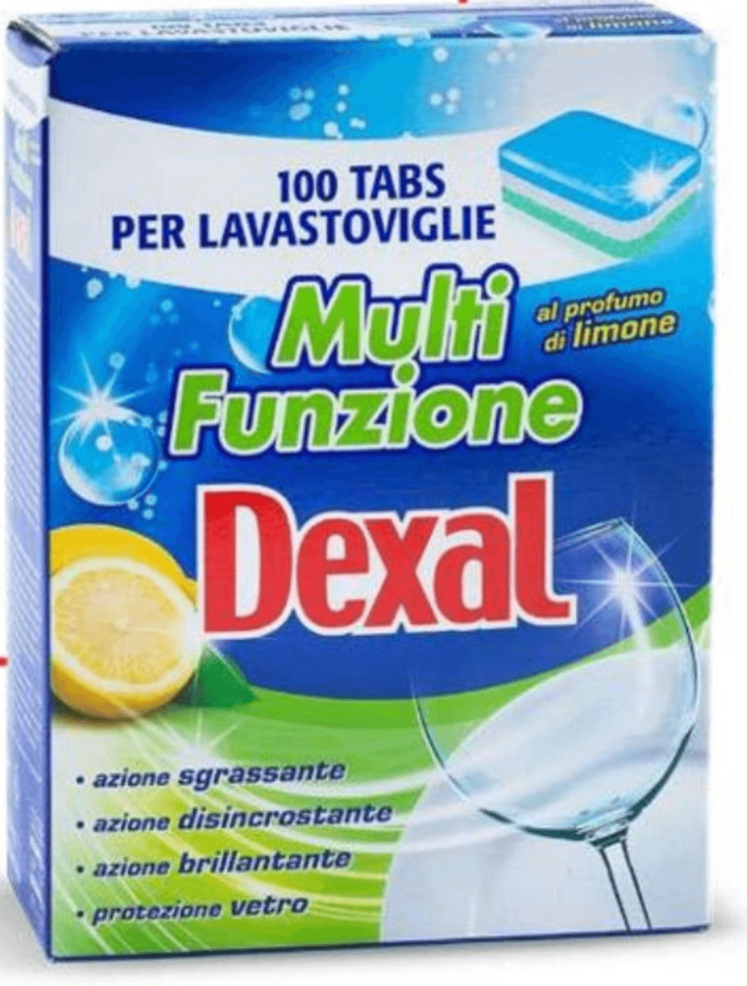 Dexal tablete za pomivalni stroj Vse v 1 100 kosov Akcija v trgovini Eurospin