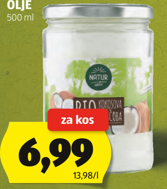 BIO Kokosovo olje 500 ml Bio Natura - Akcija v trgovini Hofer