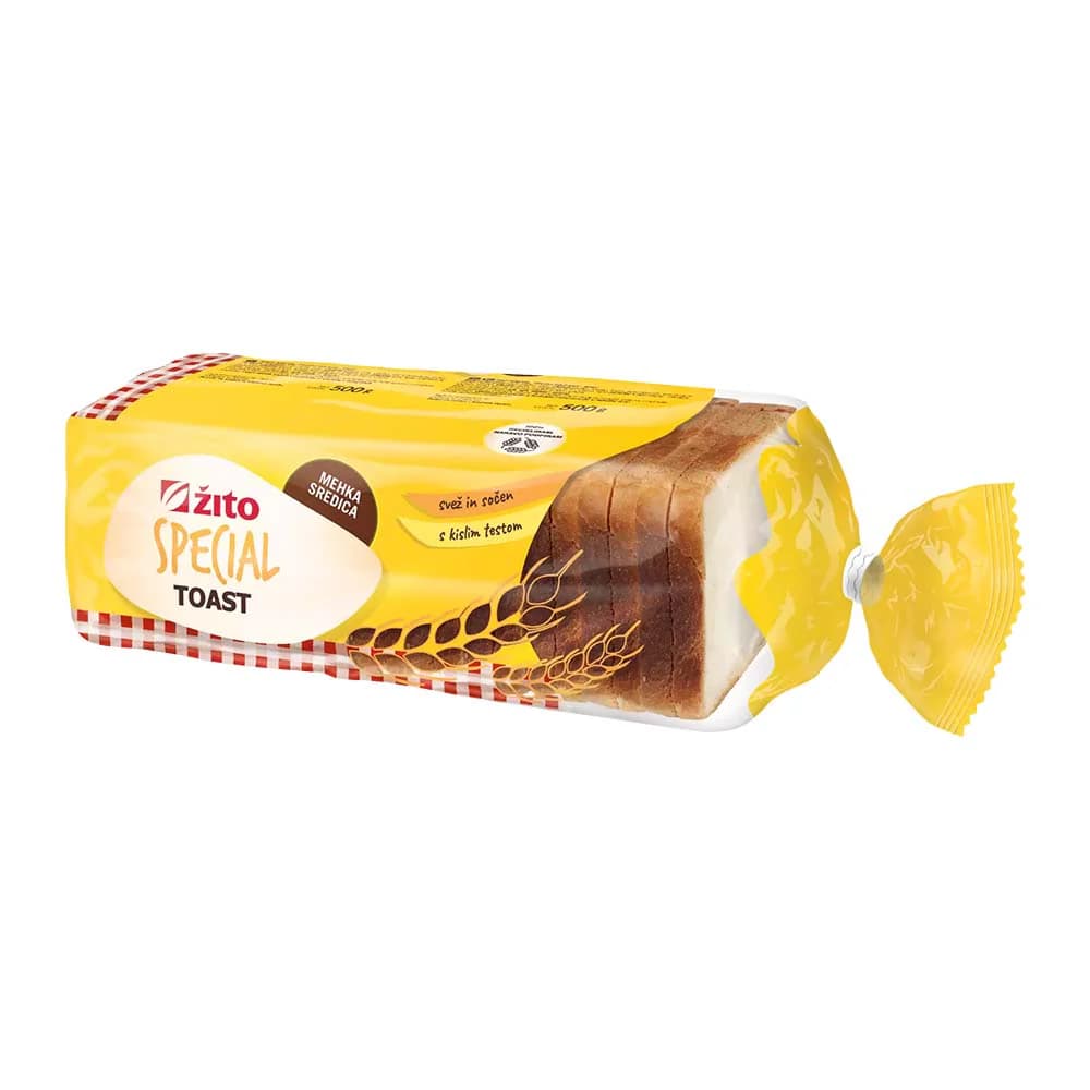Žito Toast 500 g Akcija v trgovini Tuš