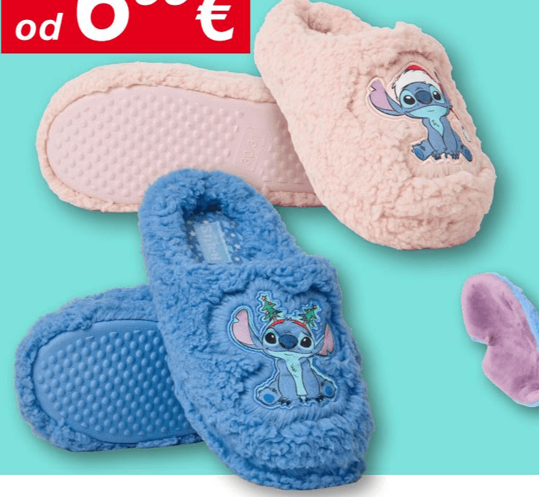 Sobni copati Disney Stitch Akcija v trgovini Kik