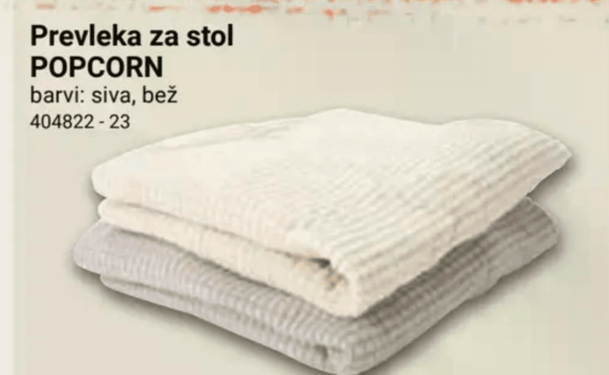 Prevleka za stol Akcija v trgovini Pevex